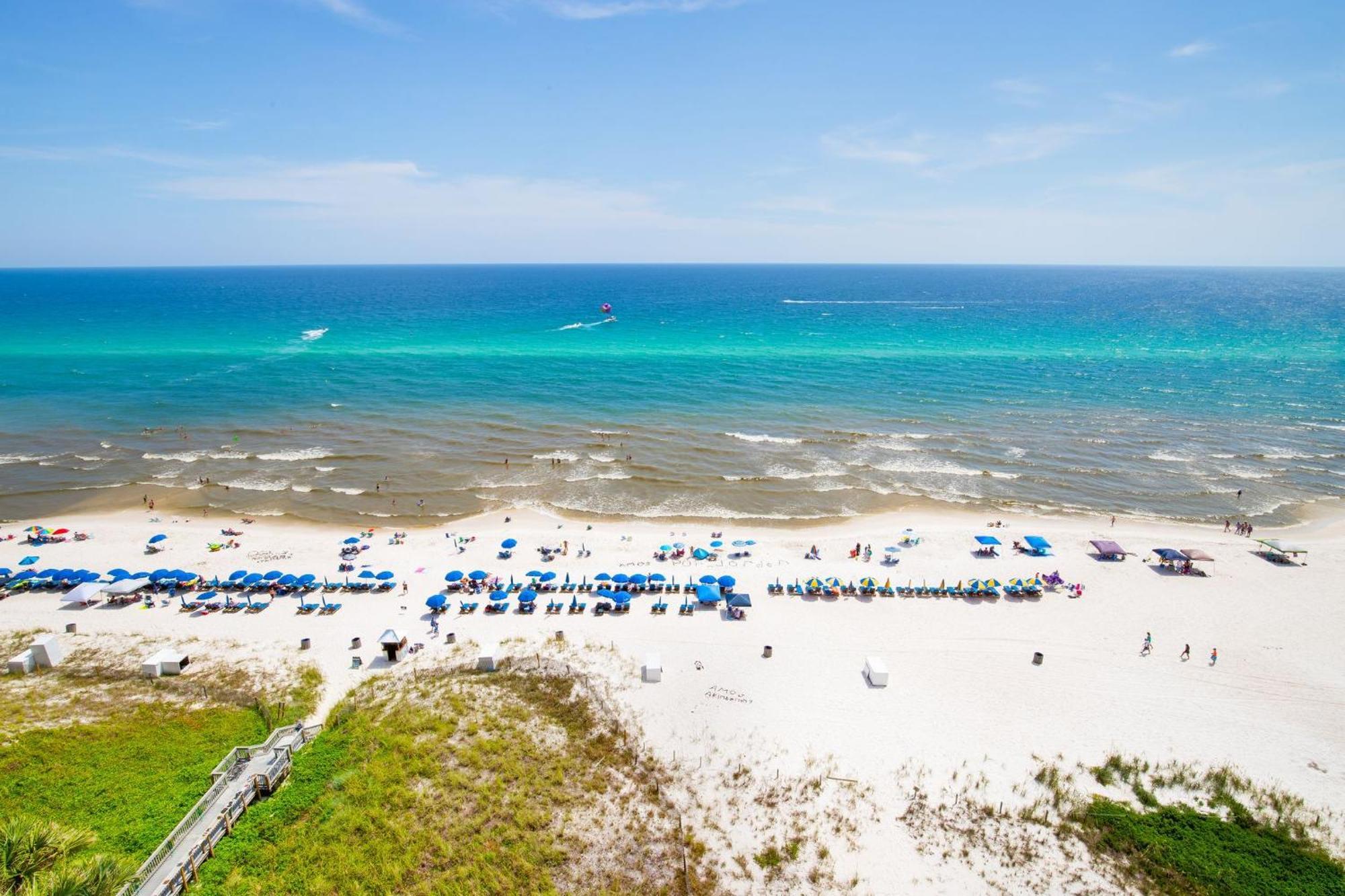 Gulf Front Master Br In Sunrise Beach With Amazing Views! Sleeps 7! Panama City Beach Kültér fotó