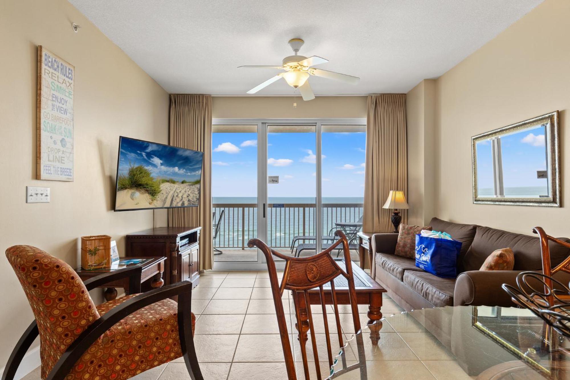 Gulf Front Master Br In Sunrise Beach With Amazing Views! Sleeps 7! Panama City Beach Kültér fotó