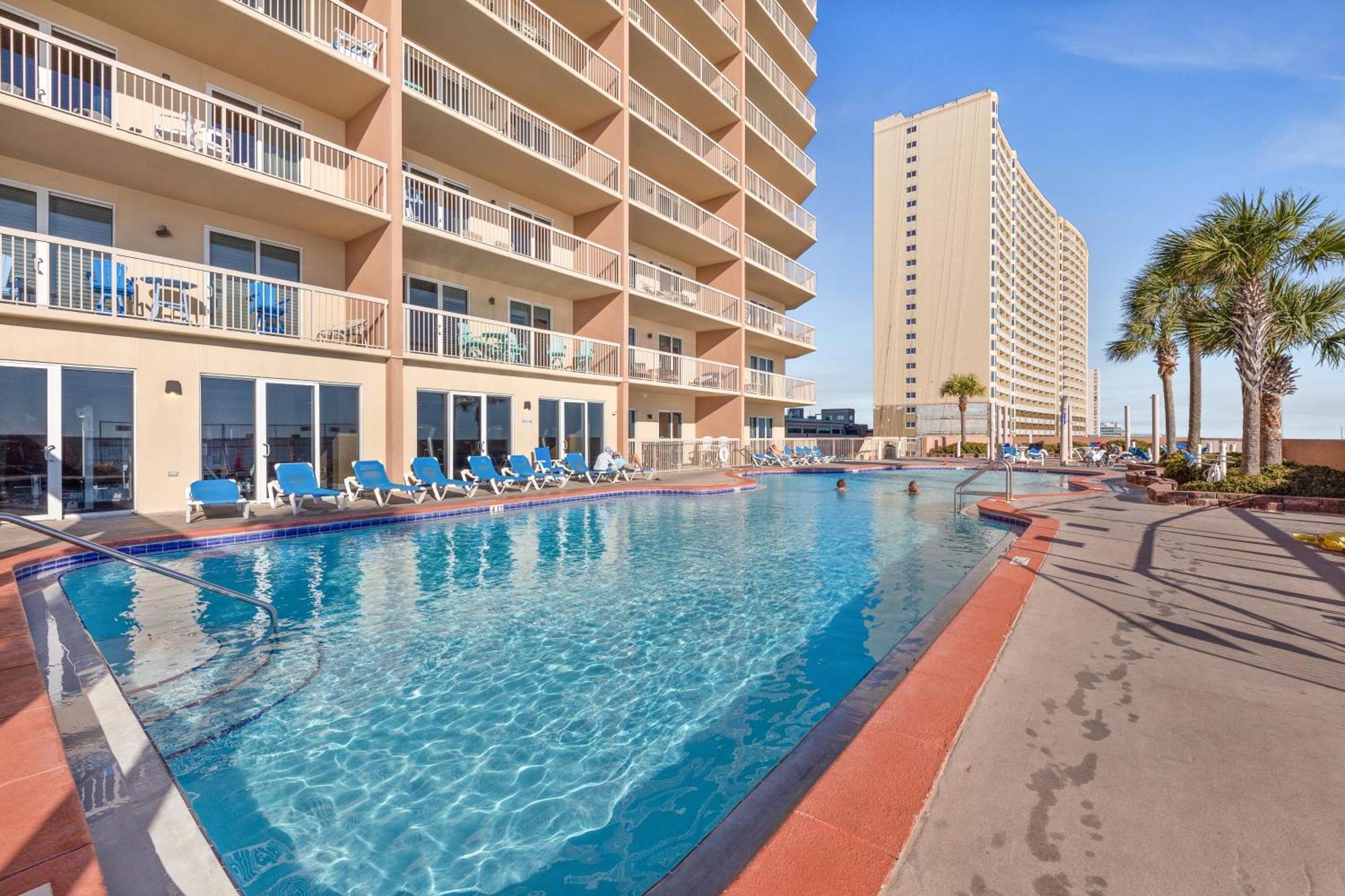 Gulf Front Master Br In Sunrise Beach With Amazing Views! Sleeps 7! Panama City Beach Kültér fotó